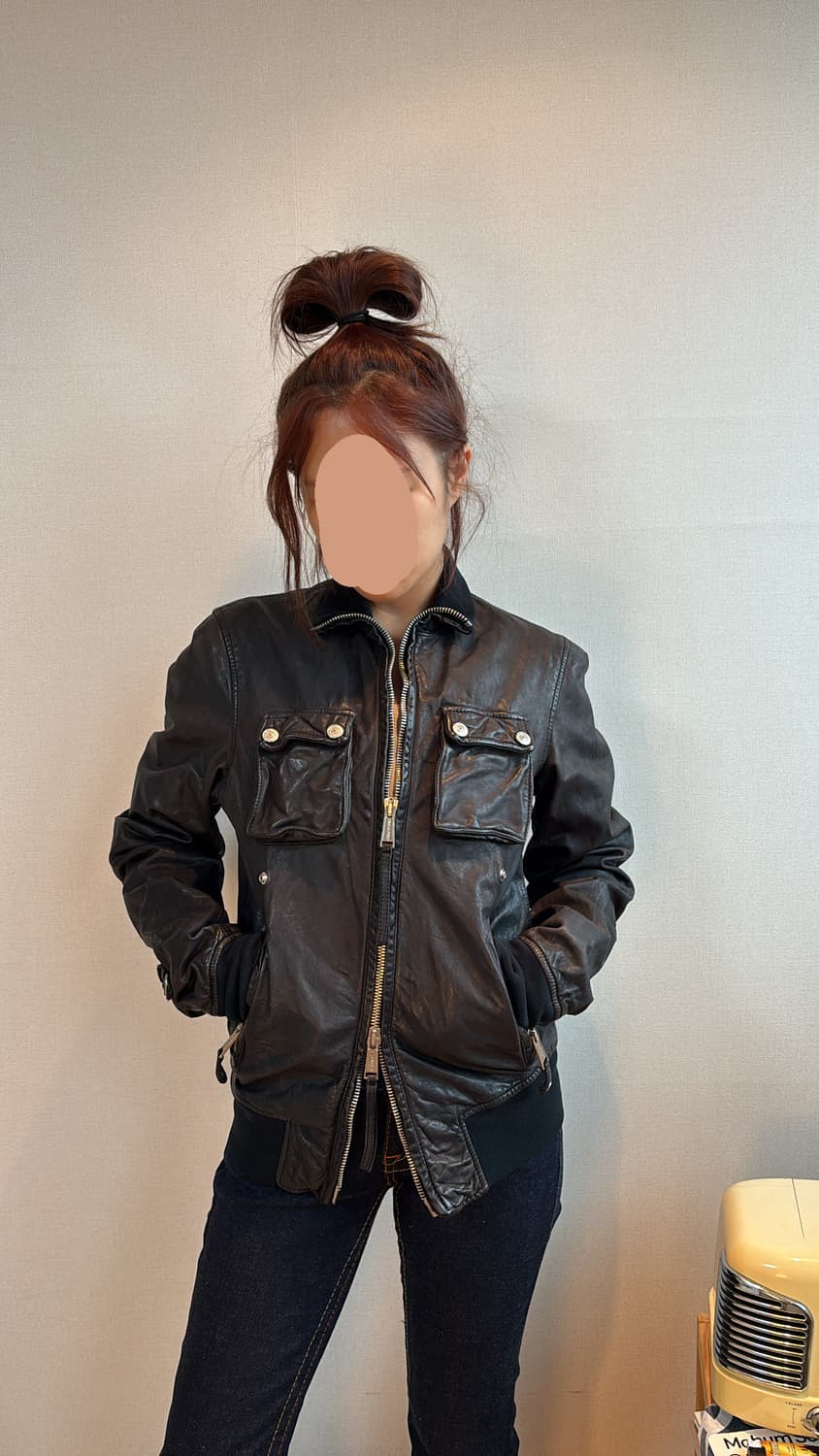 디스퀘어드2 램스킨 라이더 자켓 상품이미지2