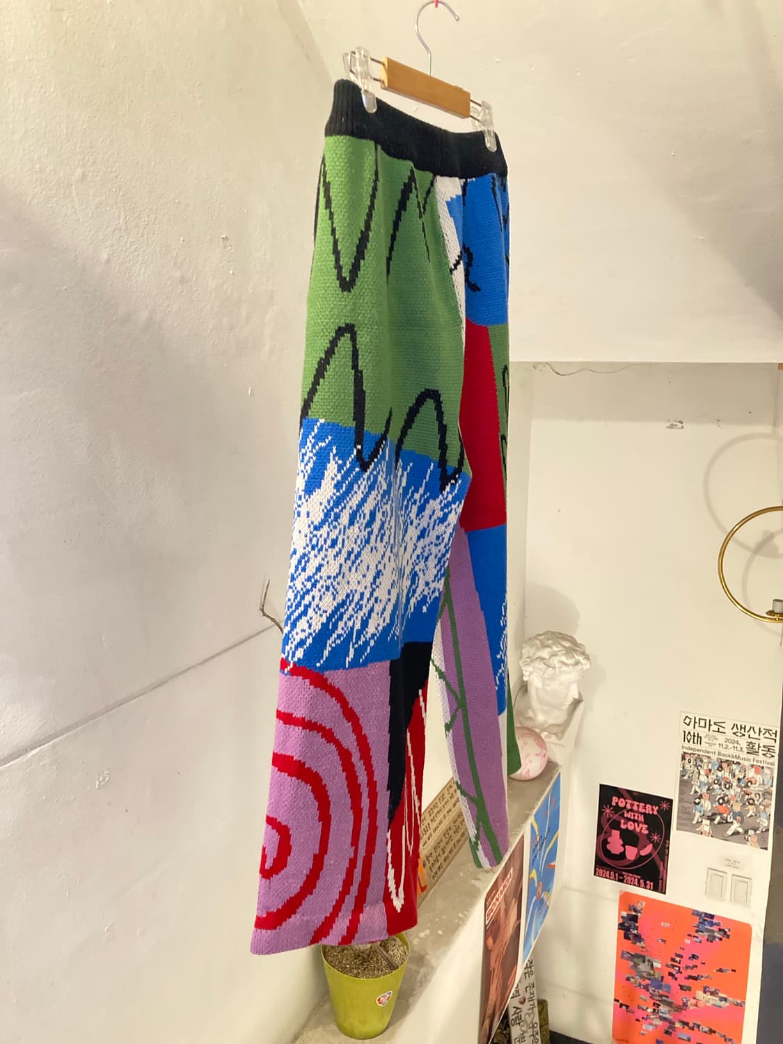 유스배스 패턴 컬러 스웨트 팬츠 상품이미지8