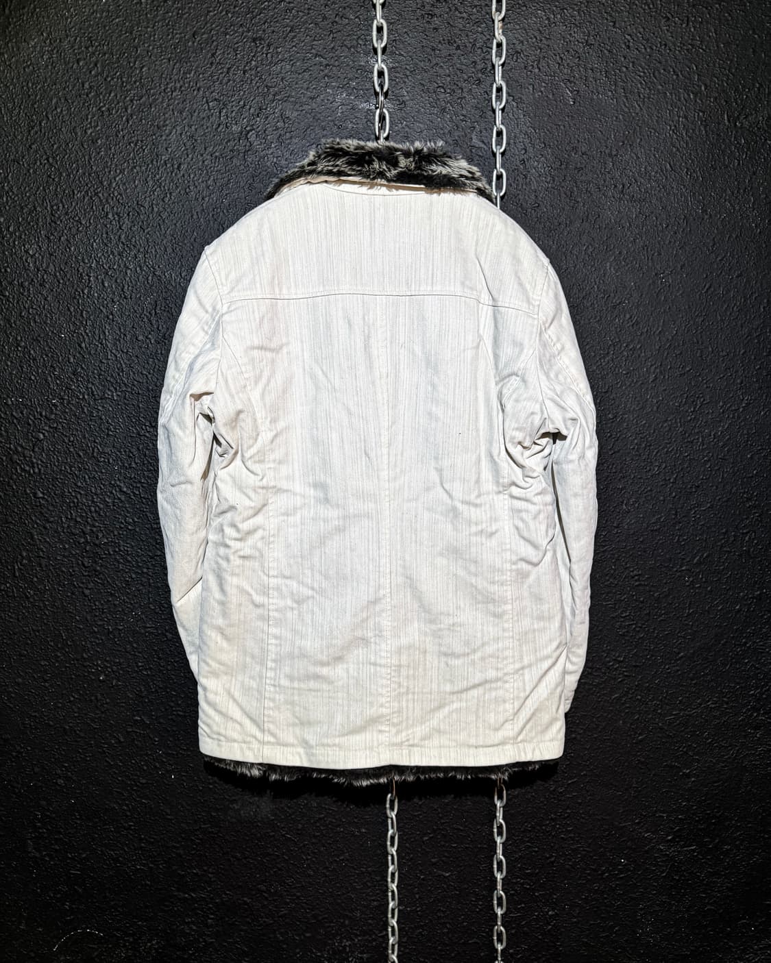 White cotton fur lineing Vkei jacket 상품이미지6
