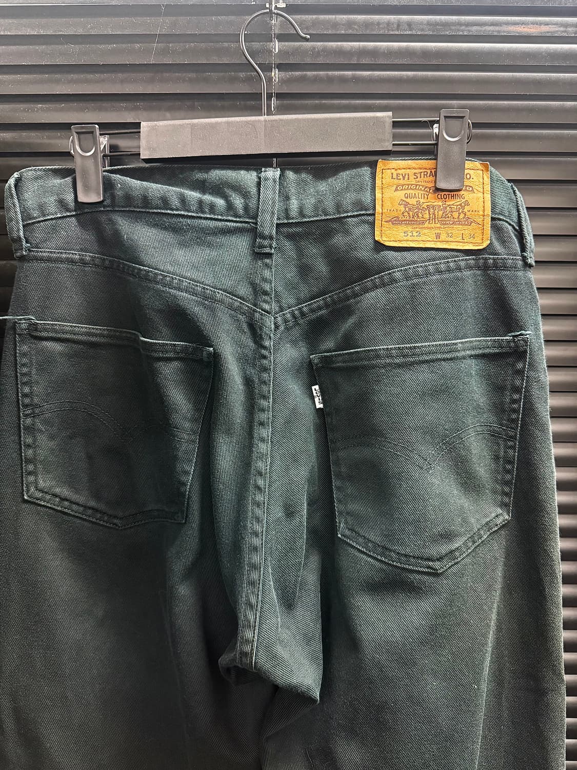 리바이스 512 세미 와이드 팬츠 바지 32 블랙 워크 화이트탭 빈티지 상품이미지2