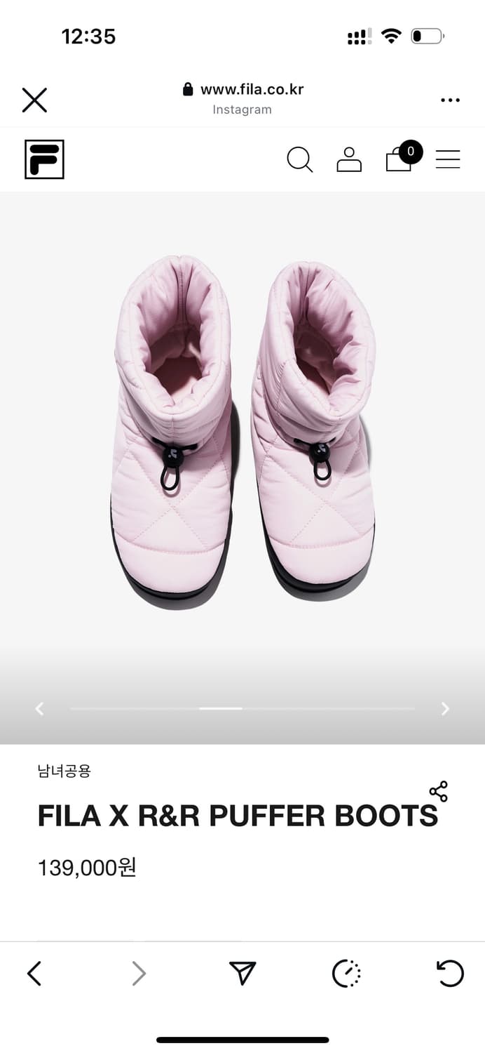 FILA x R&R 푸퍼 패딩 부츠 상품이미지5