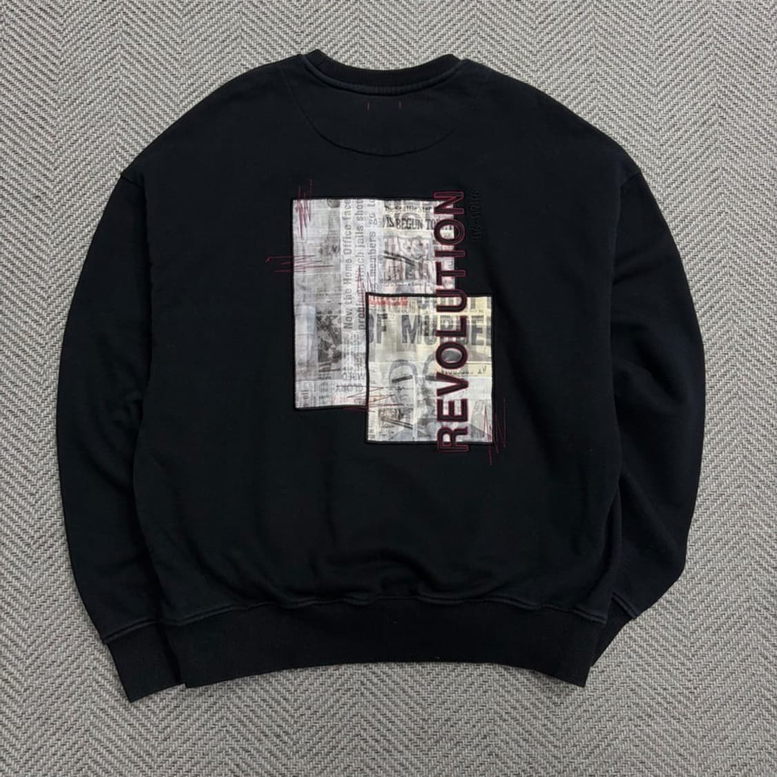 메종미네드 백 프린팅 맨투맨 v1740 상품이미지2