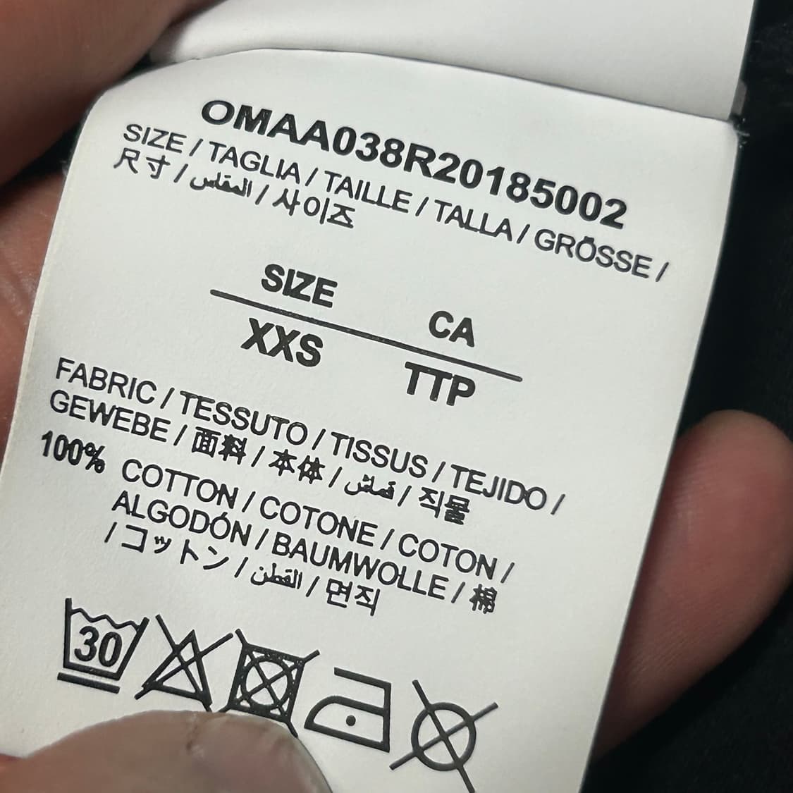 Off White 20 s/s 테이프 애로우 오버핏 블랙 반팔티 상품이미지4