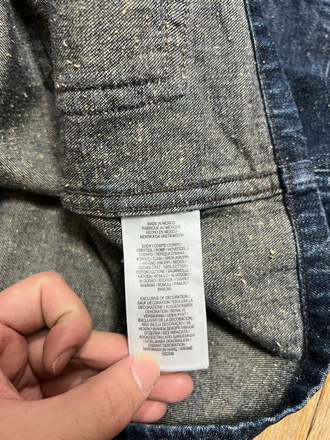 택포35) RRL 더블알엘 데님 밀리터리 워크자켓 M 상품이미지5