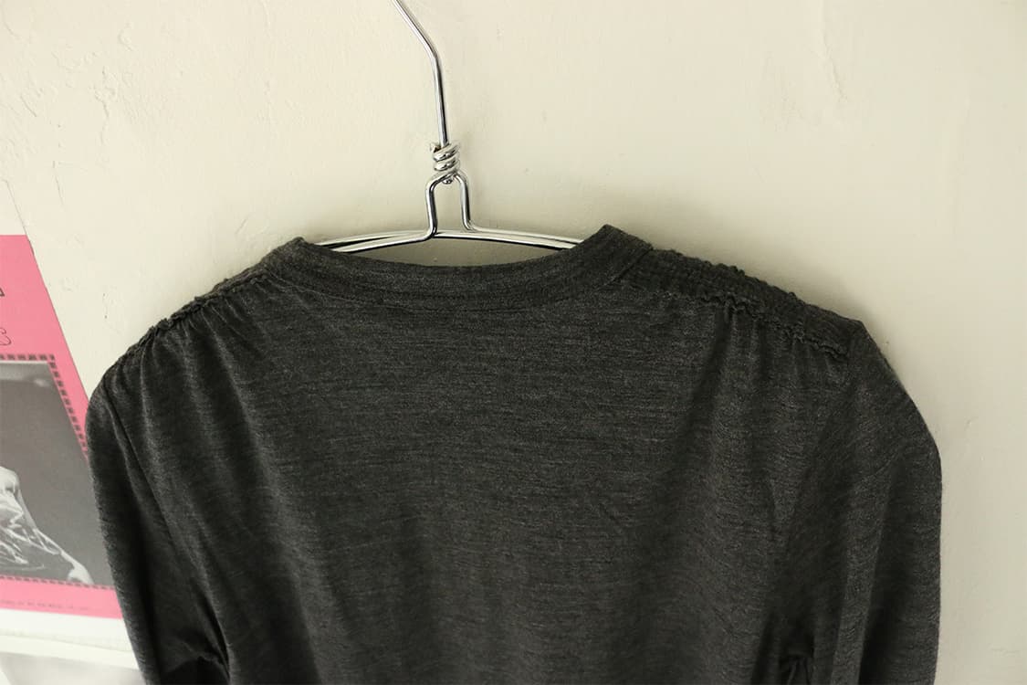 꼼데가르송 트리콧 울 사이드 셔링 가디건 상품이미지9