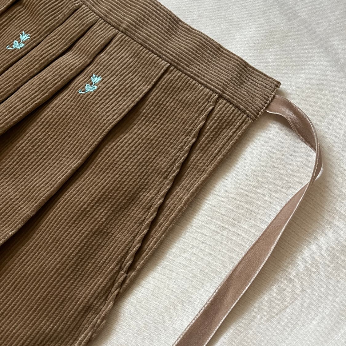 MASU 벨벳 코듀로이 레이어드 스커트 상품이미지4