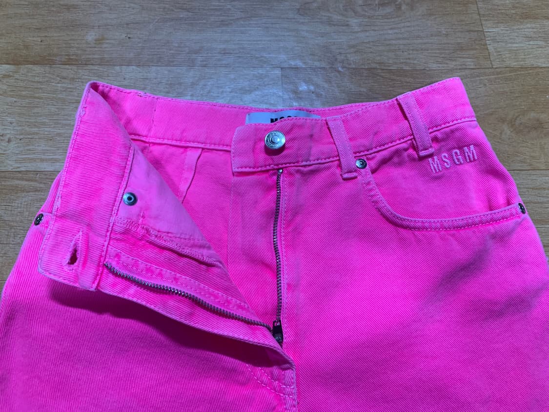 MSGM 엠에스지엠 하이웨스트 데님 숏츠(36 사이즈) 상품이미지6