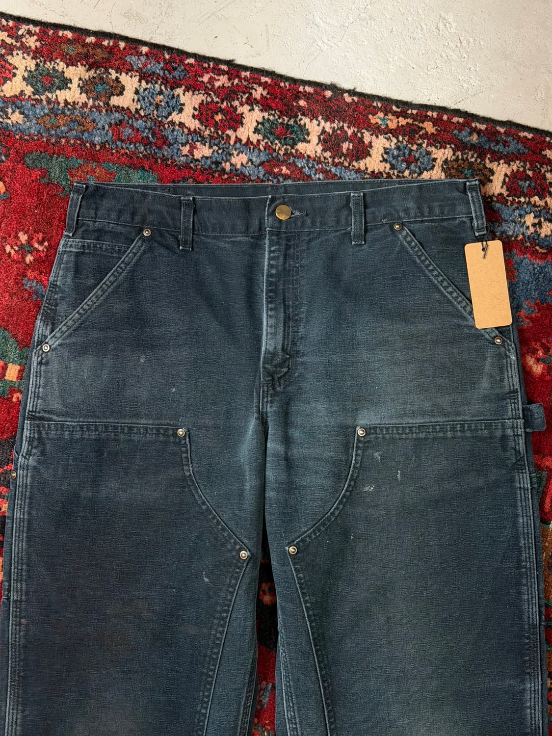 OG 칼하트 더블니 블랙 칼하트 B136 썩블니 상품이미지5