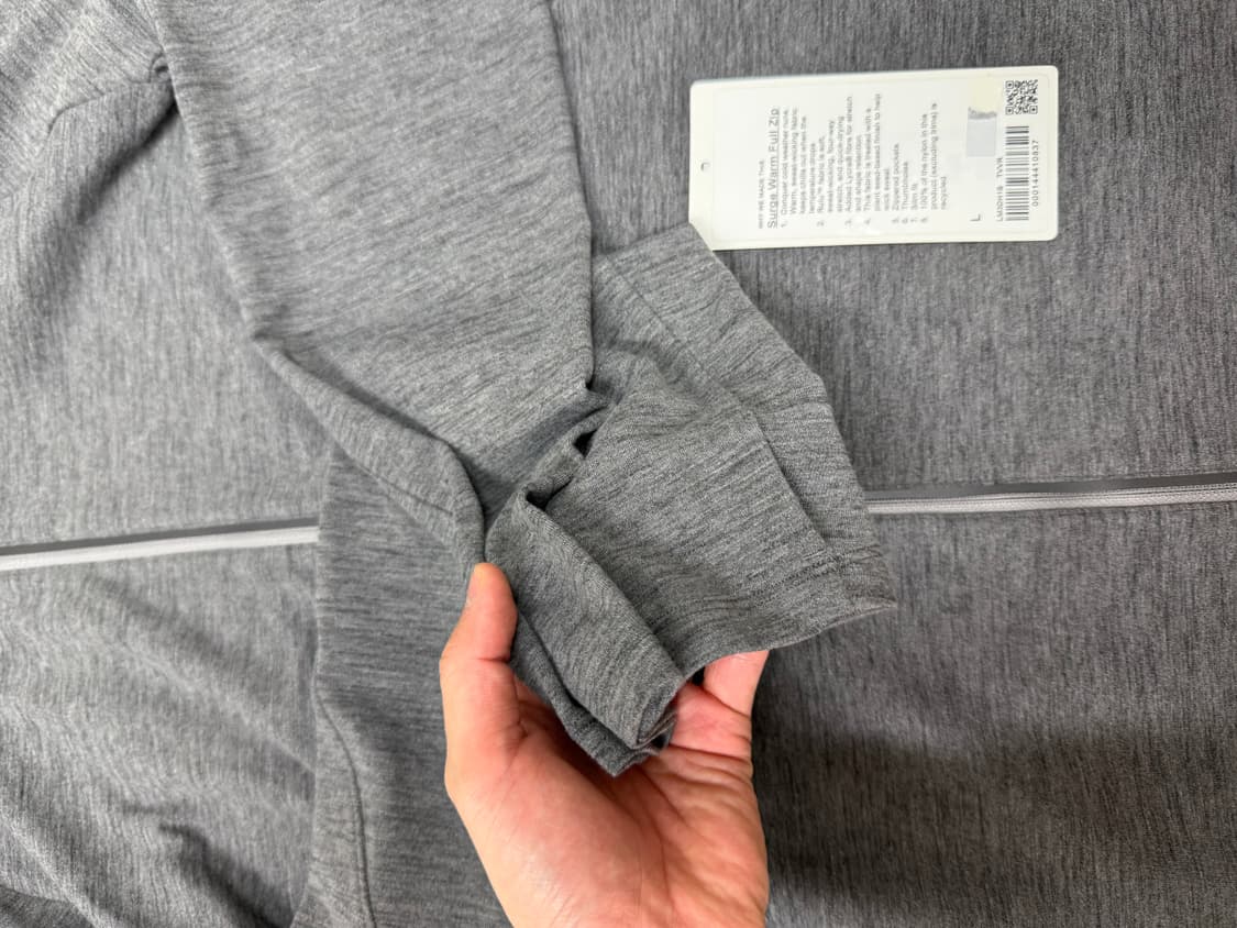 룰루레몬 써지 웜 후드 집업 L 사이즈 집업 상품이미지2