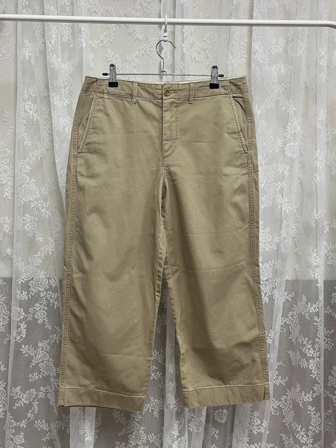 6) 폴로 랄프로렌 보이 크롭 치노 팬츠 베이지 상품이미지1