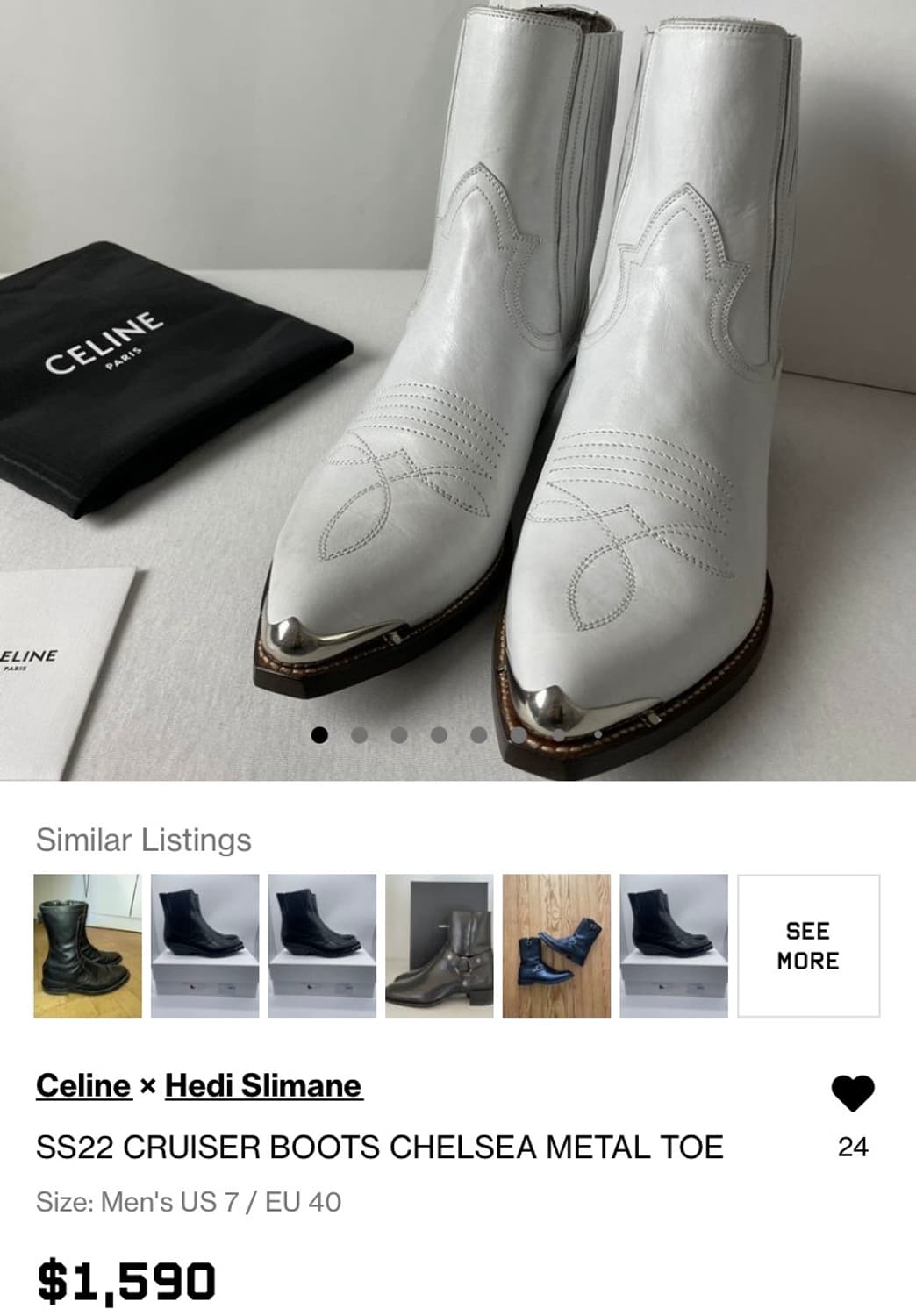 셀린느 22SS Cosmic Cruiser Boots 상품이미지9