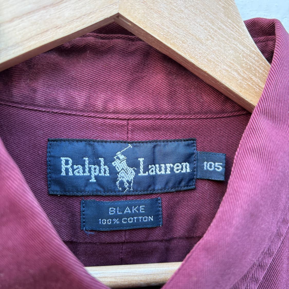 Polo 폴로 버건디 셔츠 상품이미지3