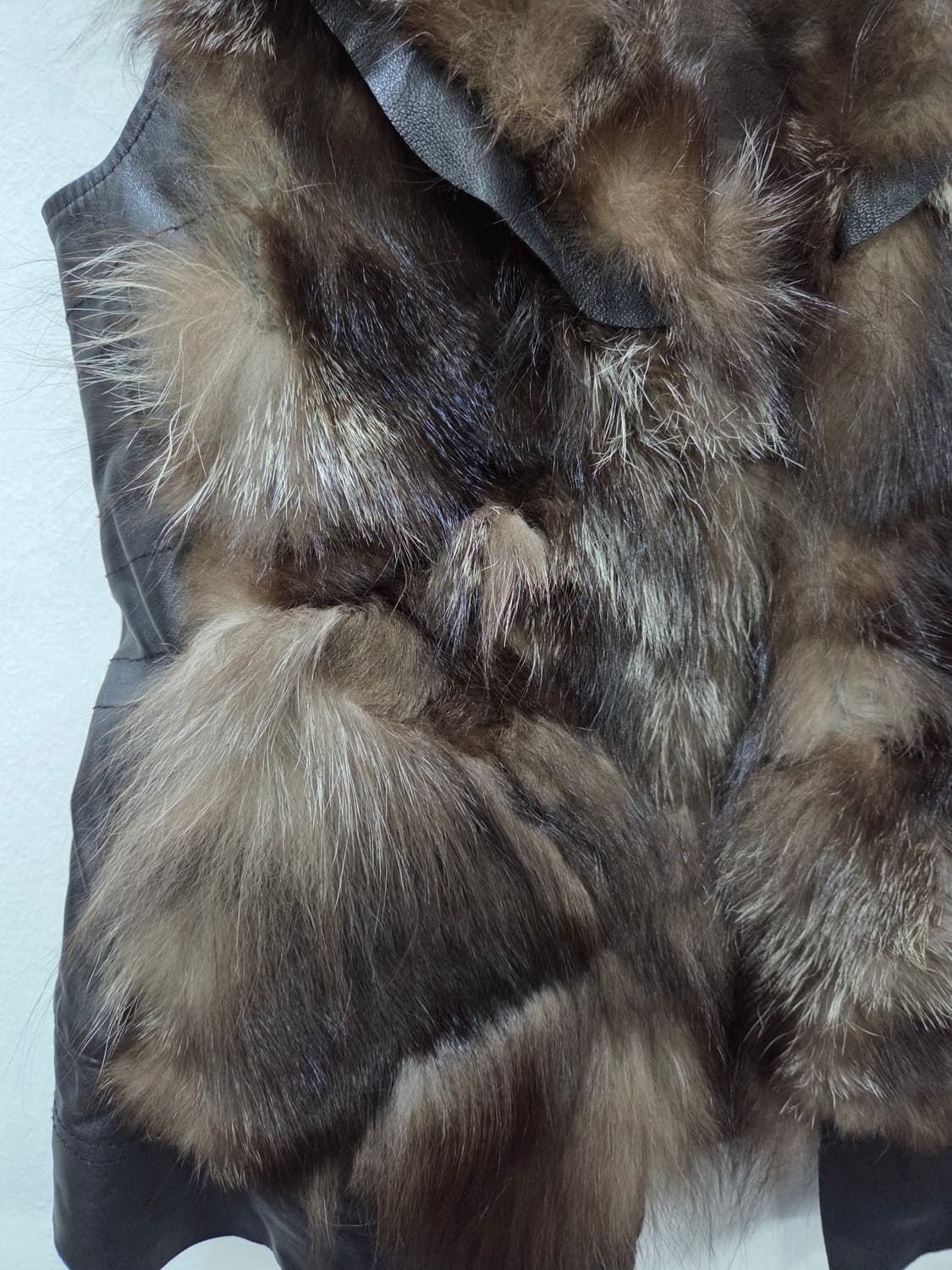 양가죽 리얼 폭스 퍼 베스트 조끼 Y2K 펑크룩 상품이미지2