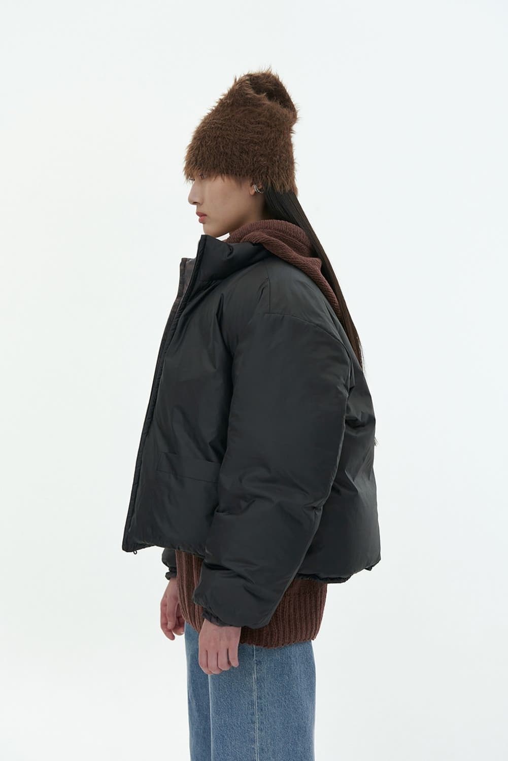 AMOMENTO 아모멘토 플라워 패턴 다운 패딩 자켓 상품이미지2