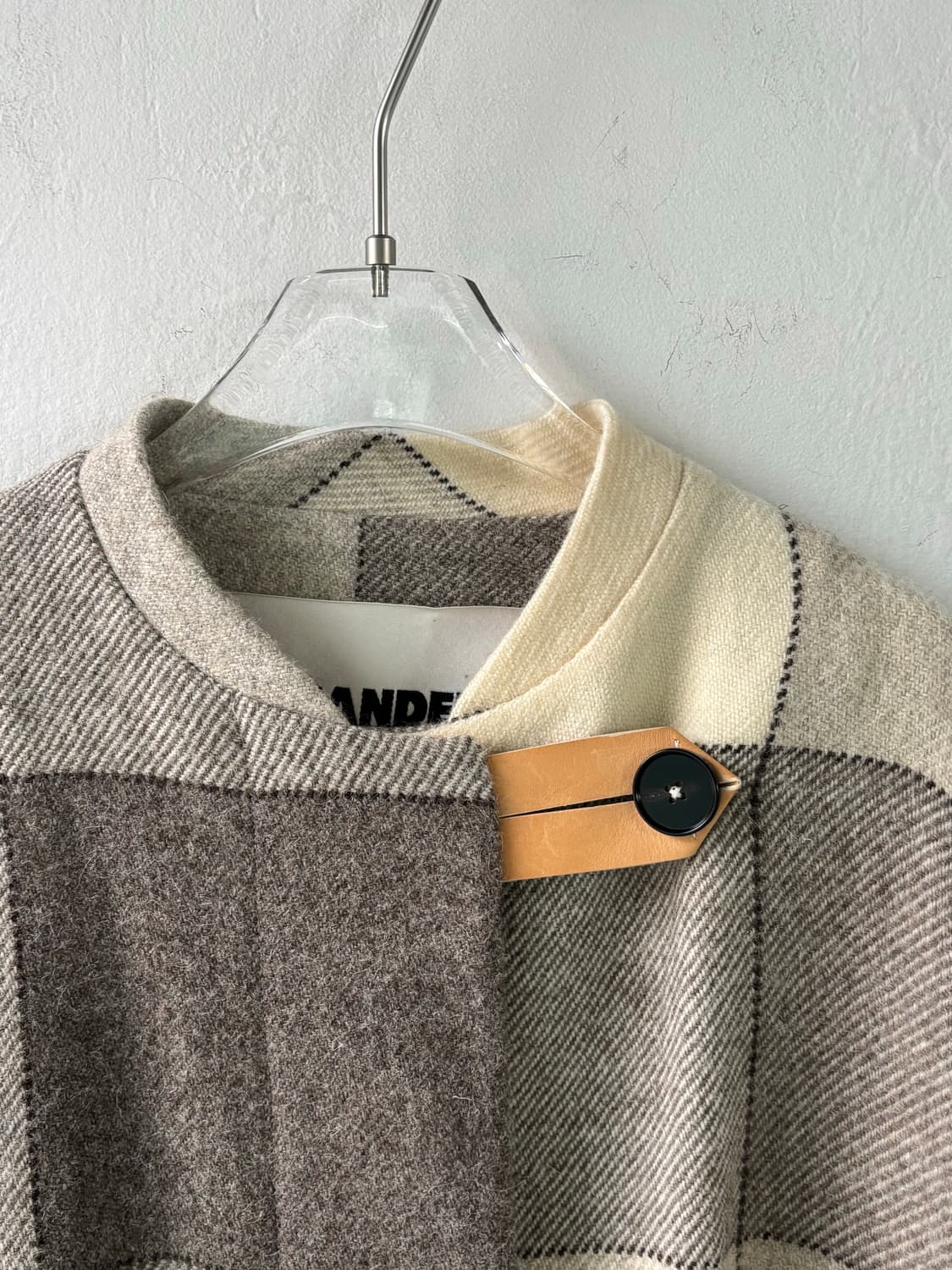 질샌더 19AW 런웨이피스 레더 트림 코트 상품이미지4