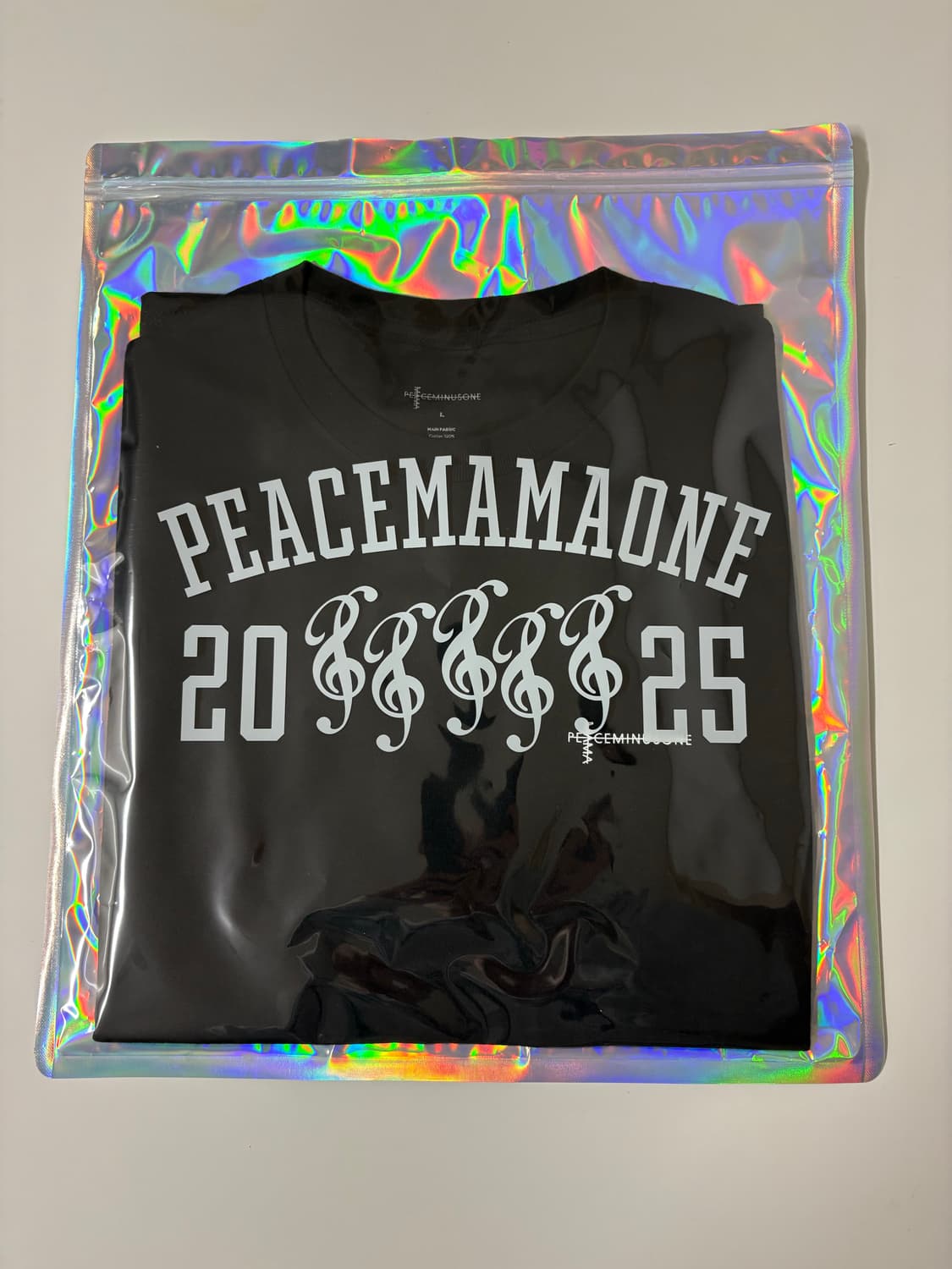 [L] 피스마이너스원 마마 티셔츠 화이트 상품이미지1