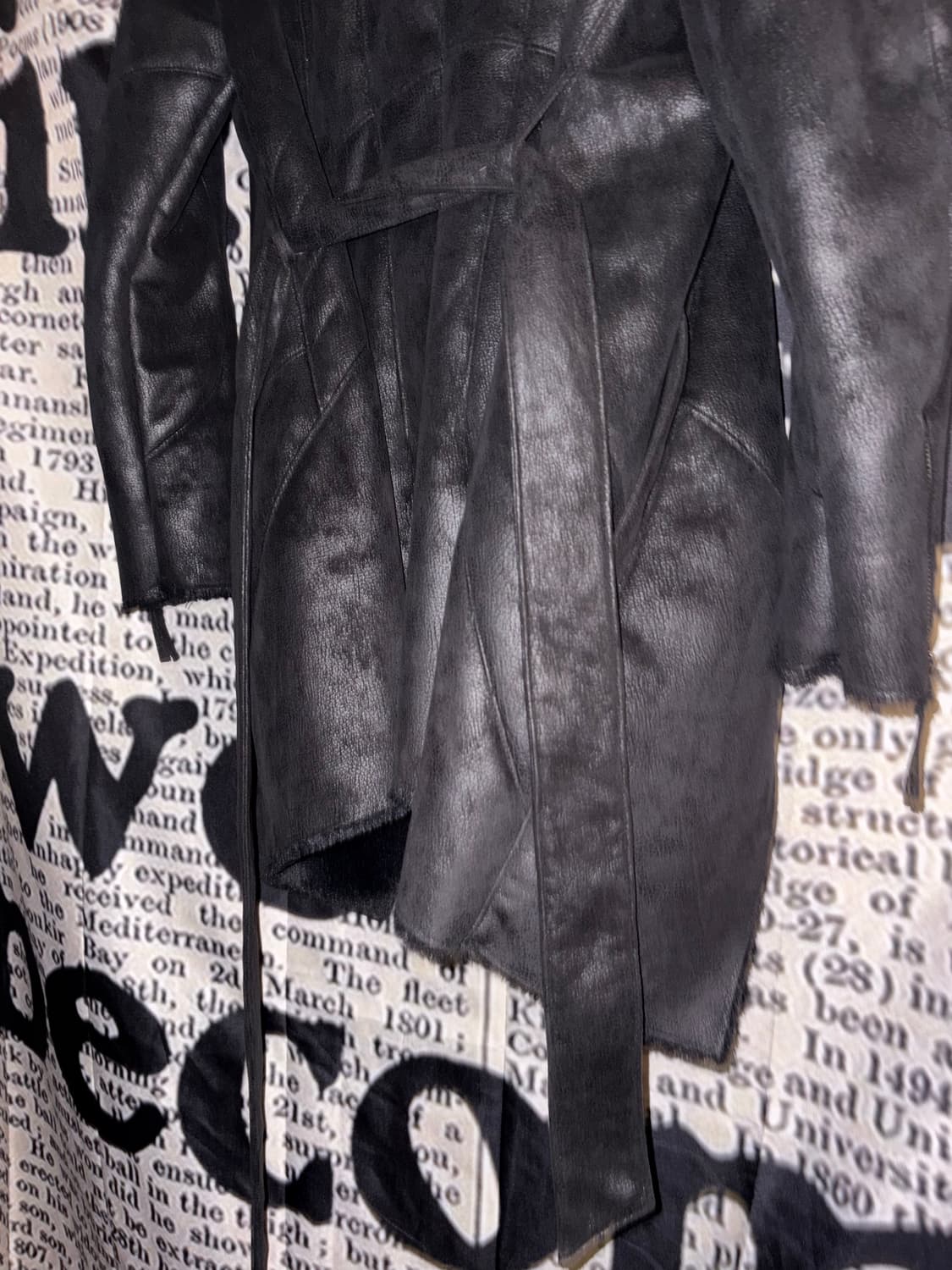 Noir Velvet Mustang fur jacket 상품이미지6