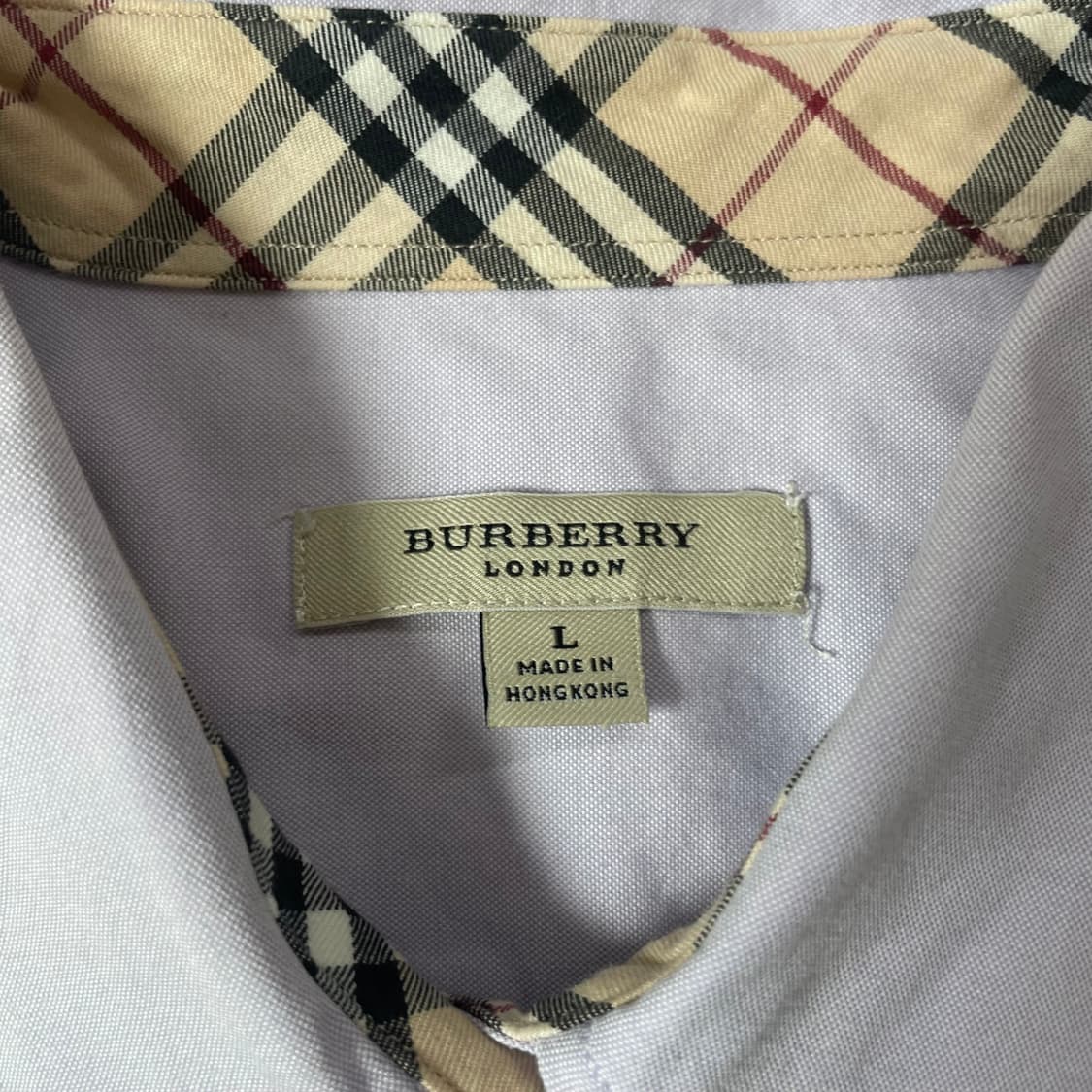 버버리 Burberry 기마 자수 로고 반팔 셔츠 라벤더 상품이미지3