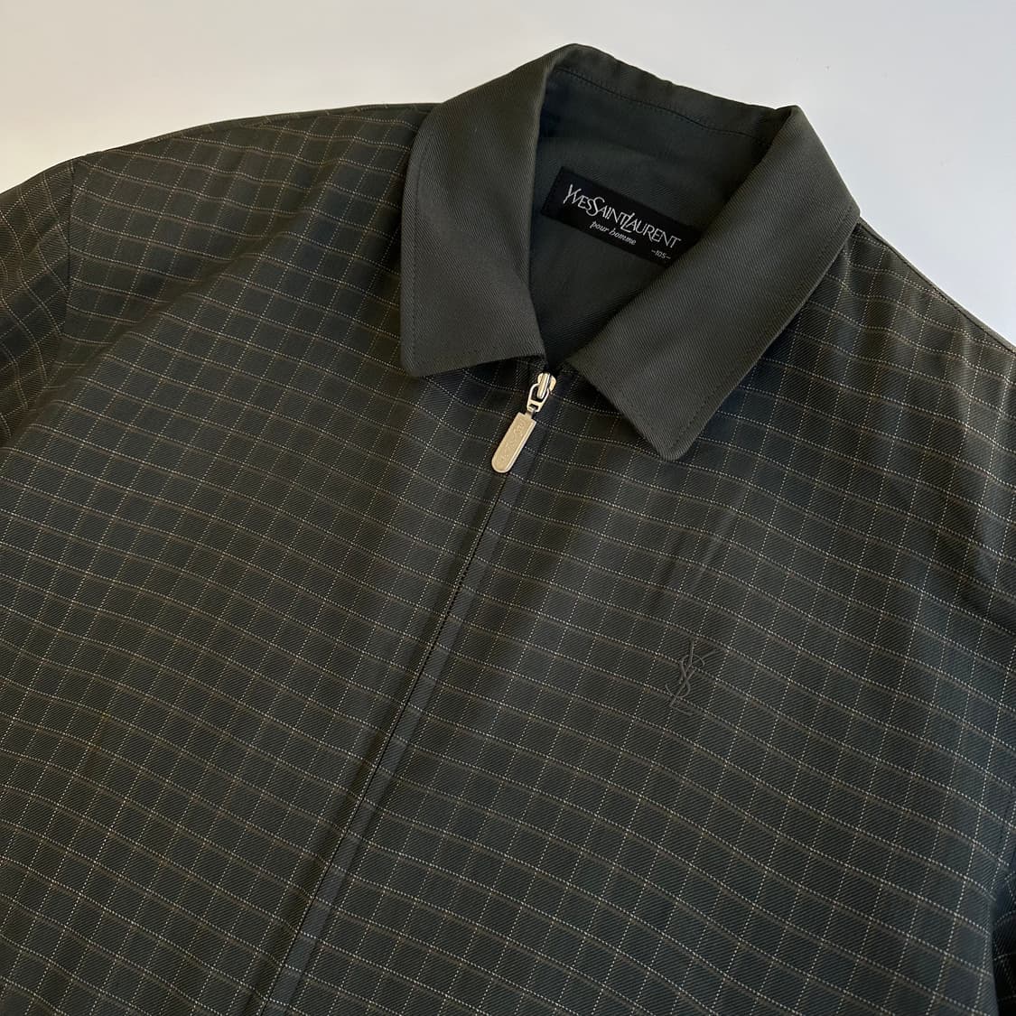 입생로랑 YSL 올리브 타탄 블루종 상품이미지3