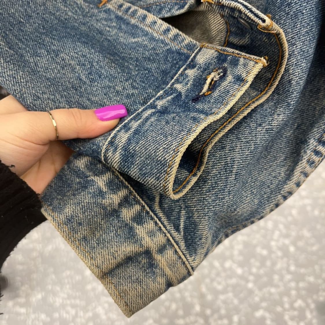 리바이스 올드스쿨 빈티지 성조기 트러커 데님 자켓 42R C07133 상품이미지9