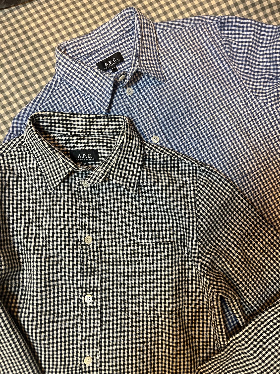 A.P.C  아페쎄 깅엄 헤비코튼 셔츠 XS 상품이미지1