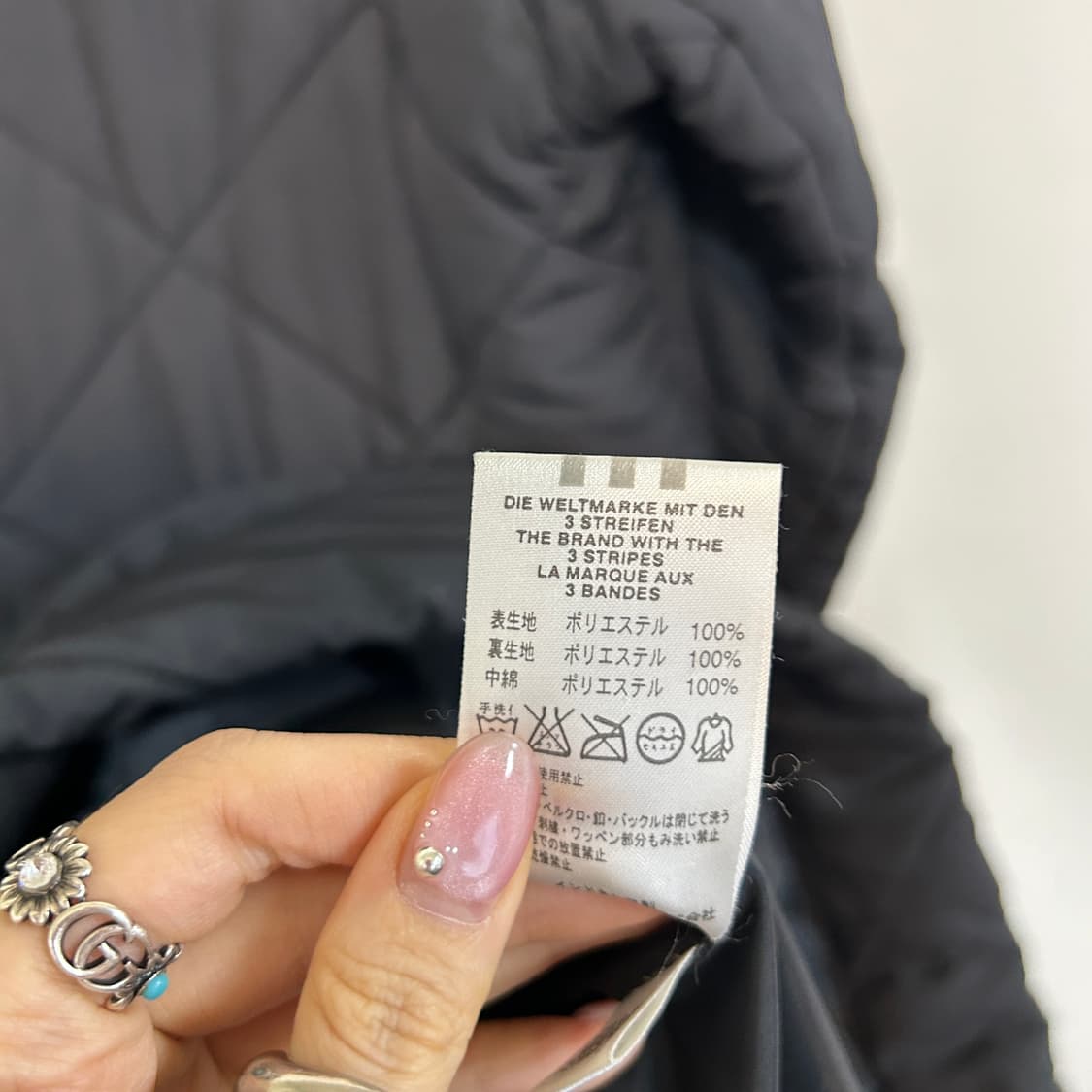 아디다스 여성 누빔 롱패딩 L 66-77  상품이미지4