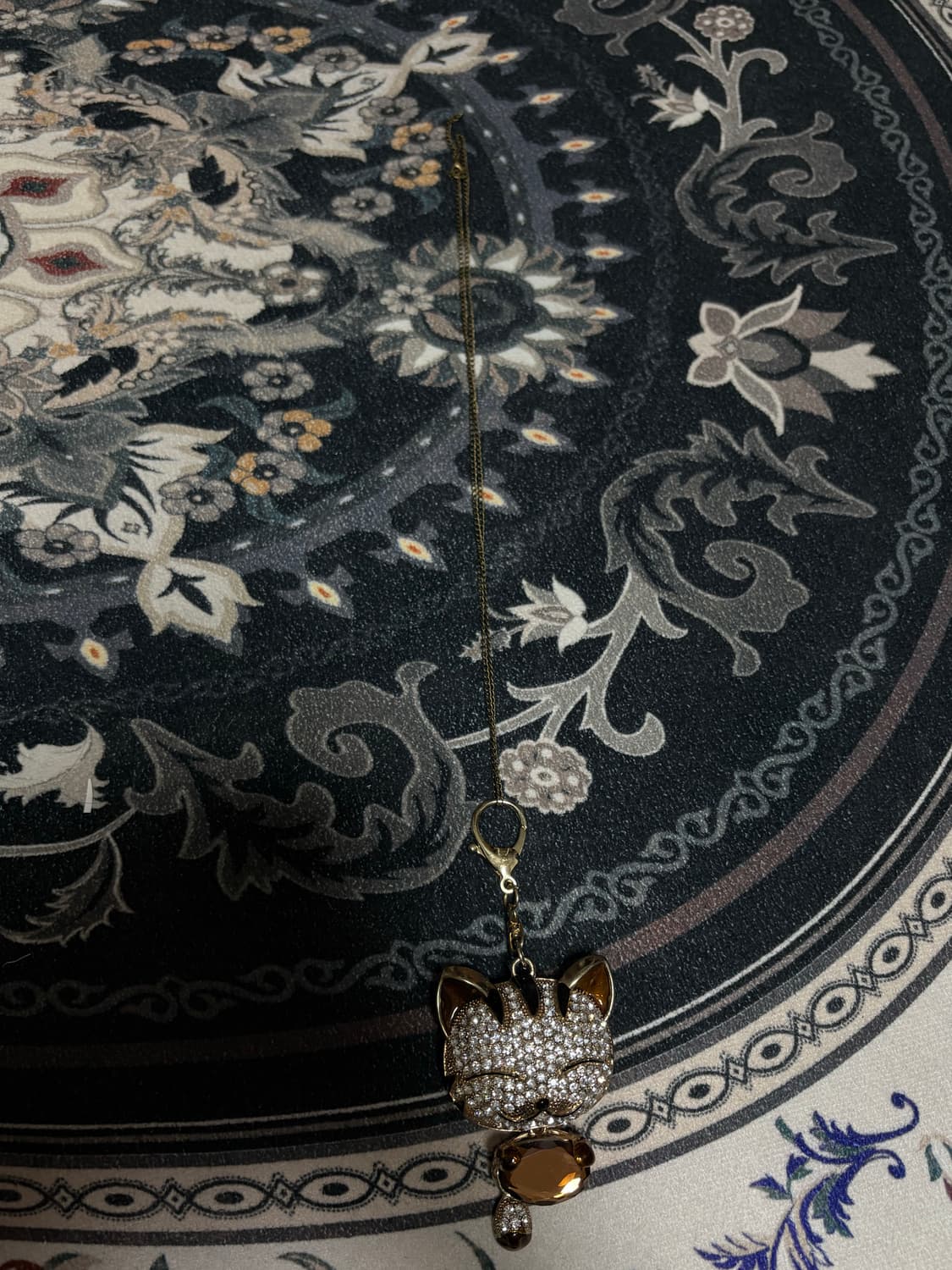 연화 빈티지 고양이 큐빅 목걸이 vintage necklace 상품이미지5