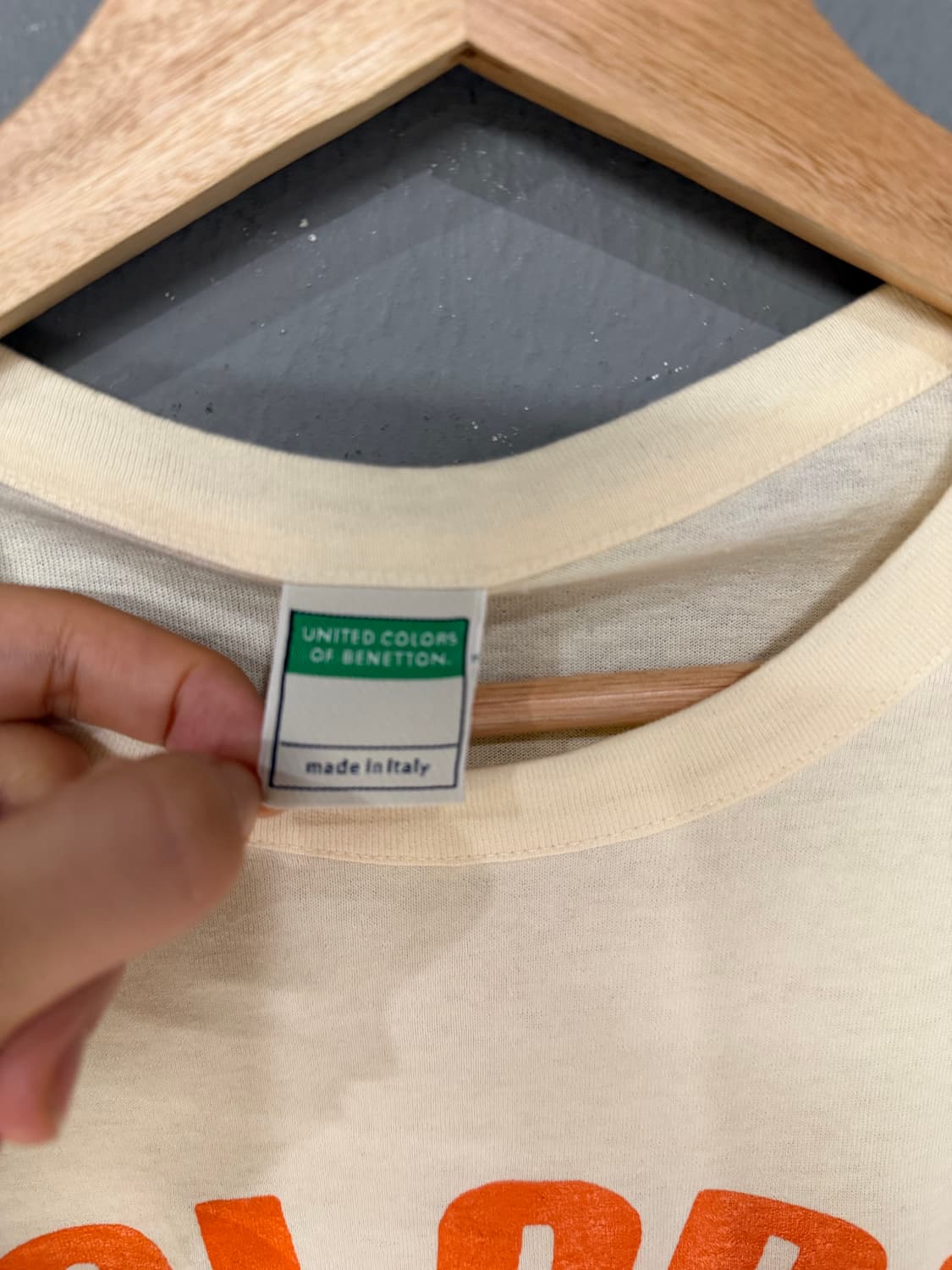 Benetton color point lettering top 상품이미지9