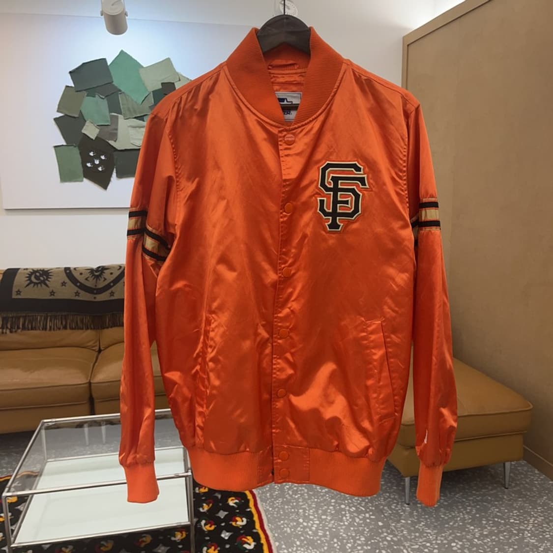 스타터 샌프란시스코 자이언츠 레트로 오렌지 바시티 자켓 M C07134 상품이미지3