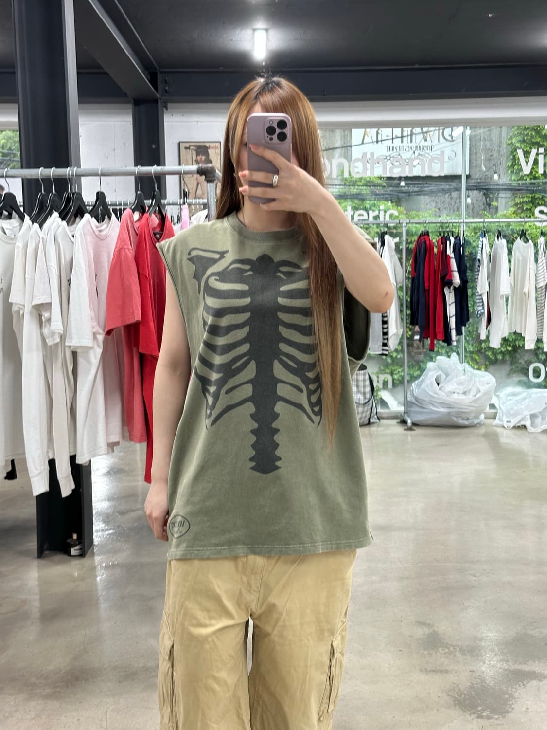 벤슨 본 스켈레톤 나시 카키 상품이미지3