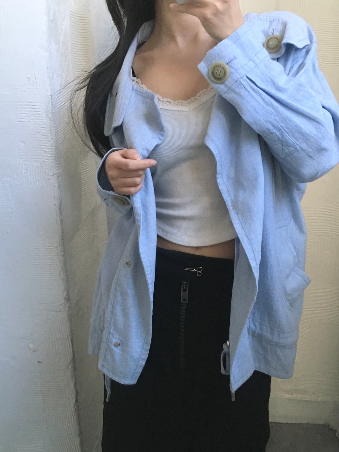 Vivienne Westwood 비비안웨스트우드 린넨 스카이블루 자켓  상품이미지3