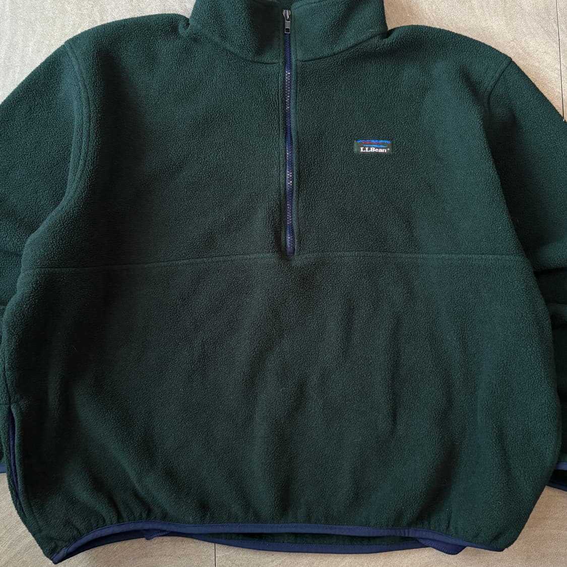 90s L.L.bean 90년대 미국 생산 엘엘빈 그린 신칠라 플리스 상품이미지4