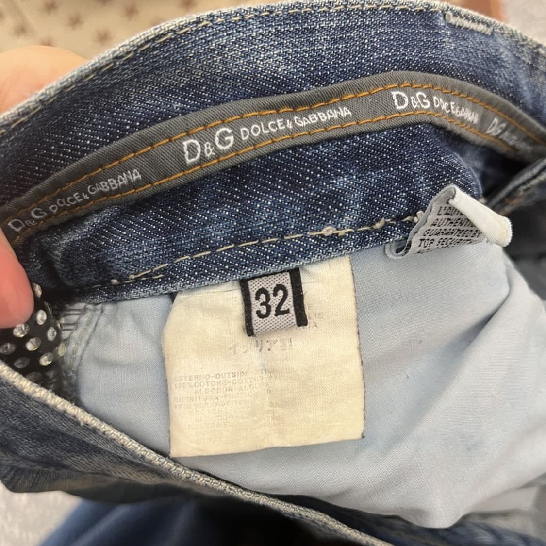 돌체앤가바나 레트로 와이드 부츠컷 데님팬츠 32인치 C10484 상품이미지6
