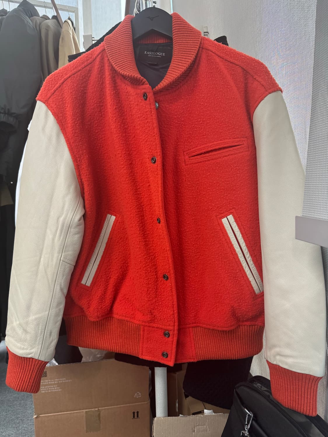 이스트로그 카센티노 원단 바시티 자켓 M 상품이미지1