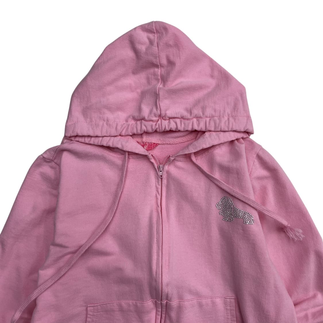 재팬 비즈 로고 핑크 후드집업 상품이미지4