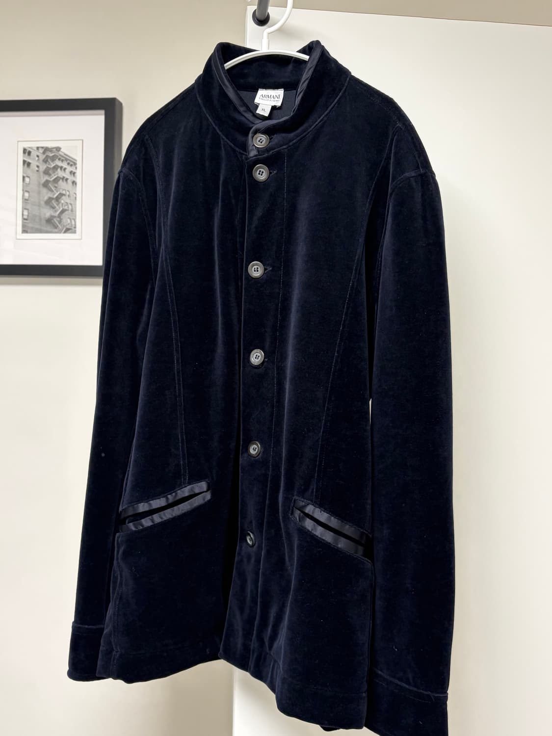 아르마니 꼴레지오니 벨벳자켓 상품이미지1