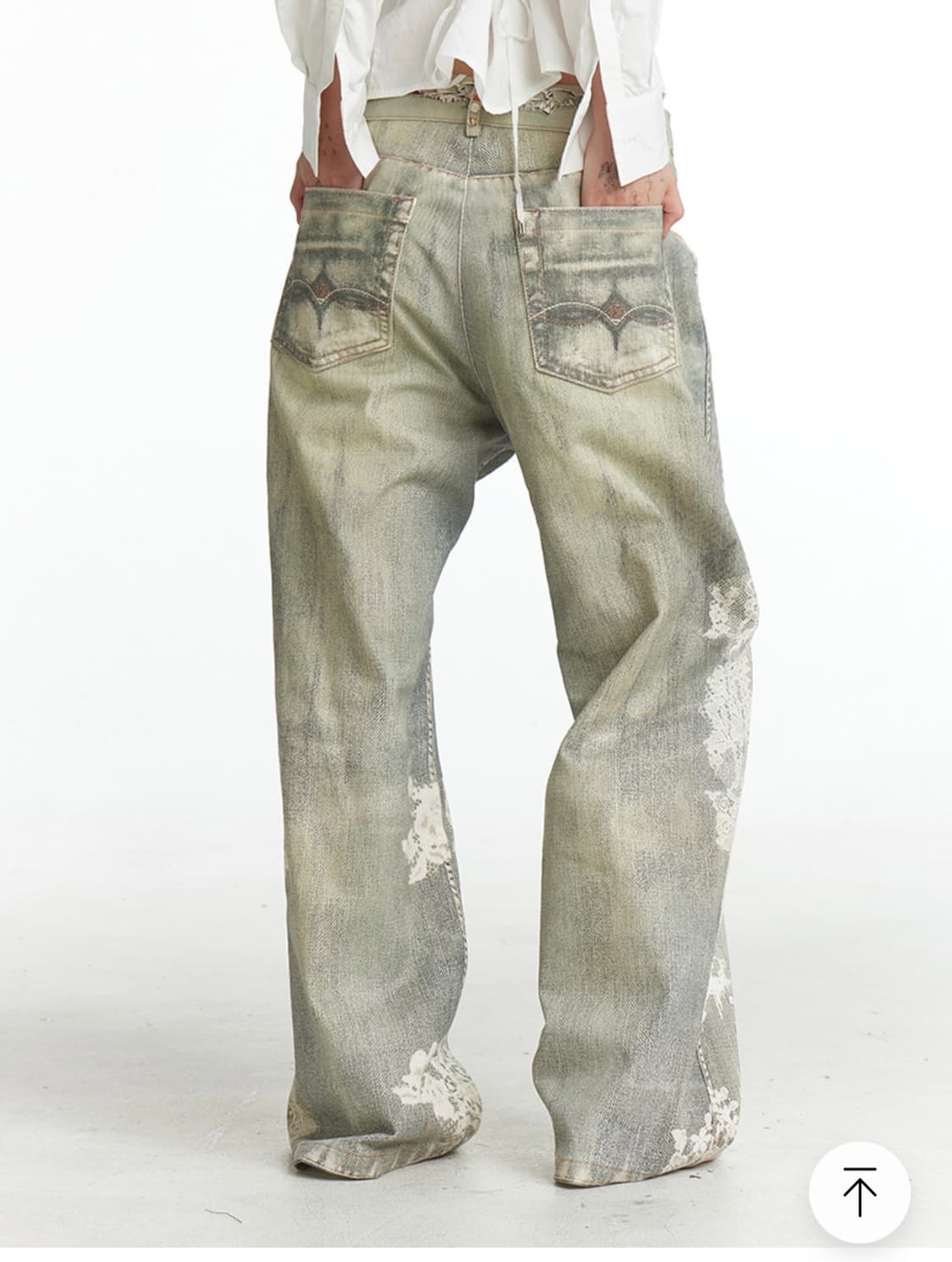 테스트메커니즘 Vintage graffiti straight jeans 상품이미지2