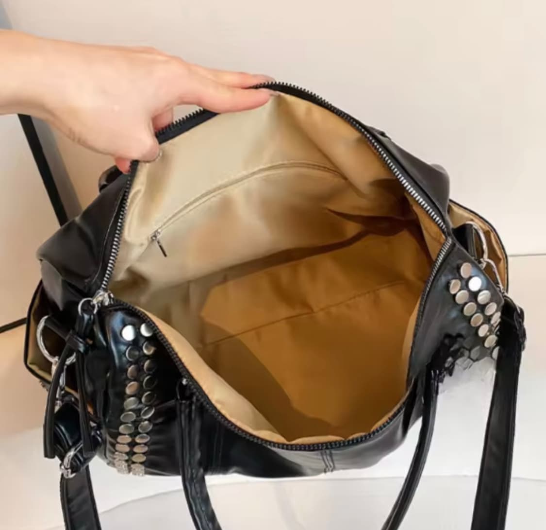 Gothic Studded Duffel Bag 상품이미지3