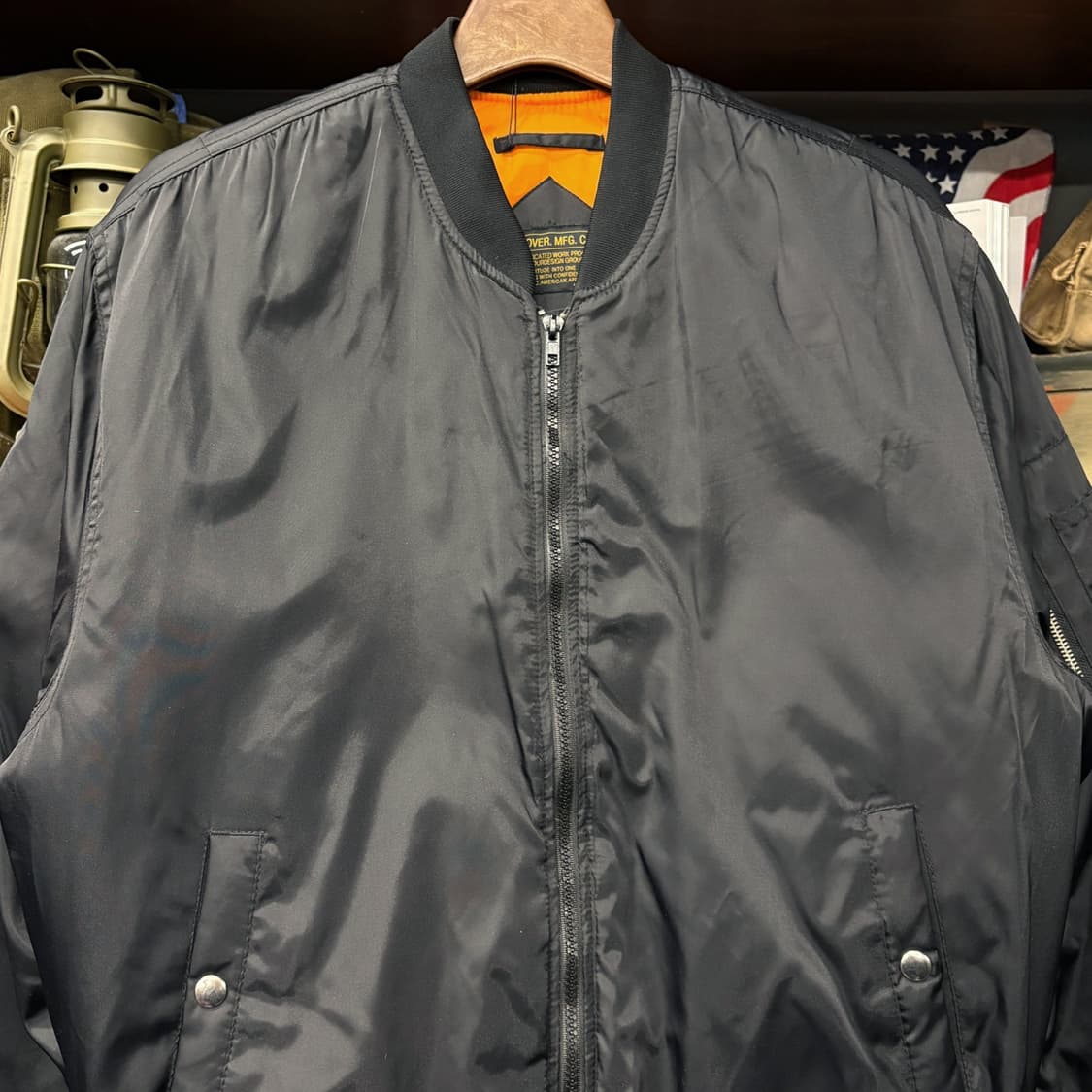 어커버 패디드 스탠다드 봄버 MA-1 항공점퍼 N173 상품이미지3