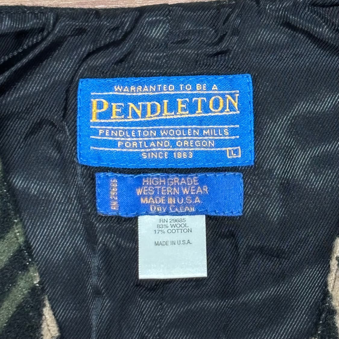 미제 펜들턴 아즈텍 네이티브 치마요 웨스턴 베스트 조끼 l 상품이미지7