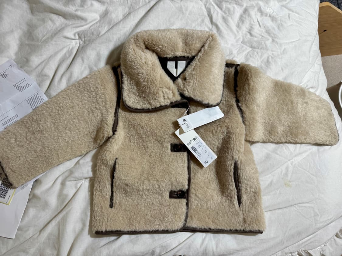아르켓 키즈 테디 자켓 / 베이지 / 4-6세 / 미착용 새상품 상품이미지9
