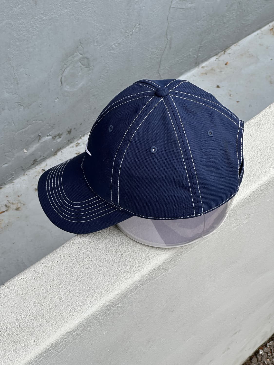 [F] 나이키 로고 네이비 볼캡 모자 스티치 상품이미지3