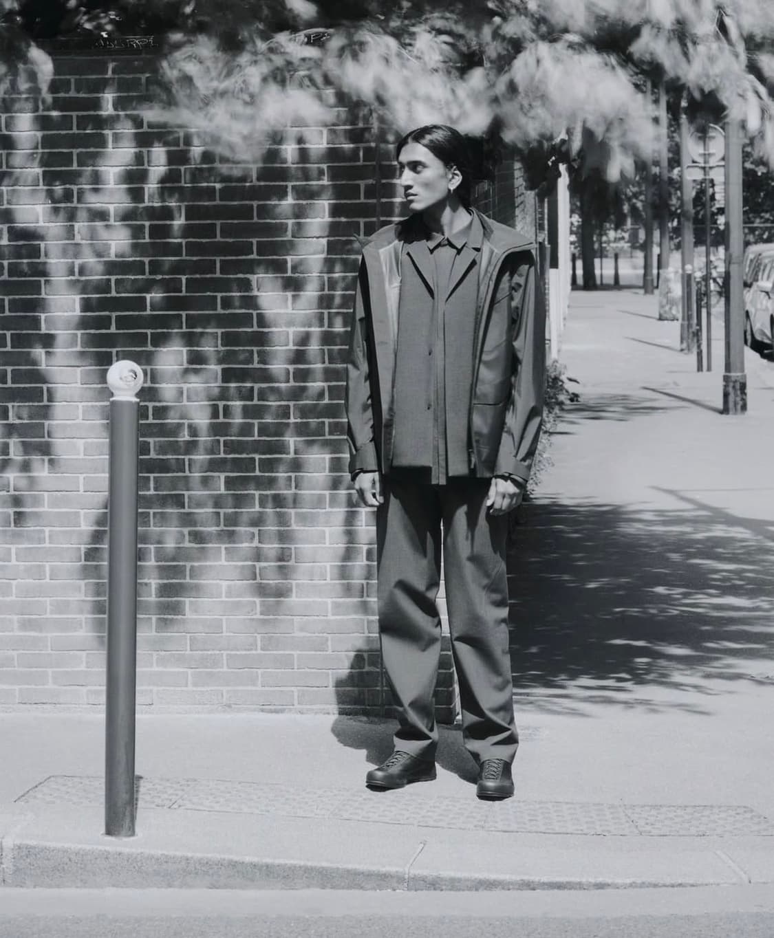 [M]베일런스 스페레 테크 울 블레이저 블랙헤더 상품이미지4