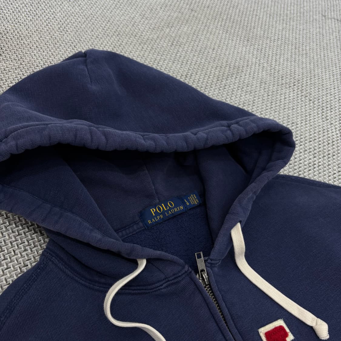 Polo Ralph Lauren 뉴욕 스펠로고 네이비 후드 집업 상품이미지4