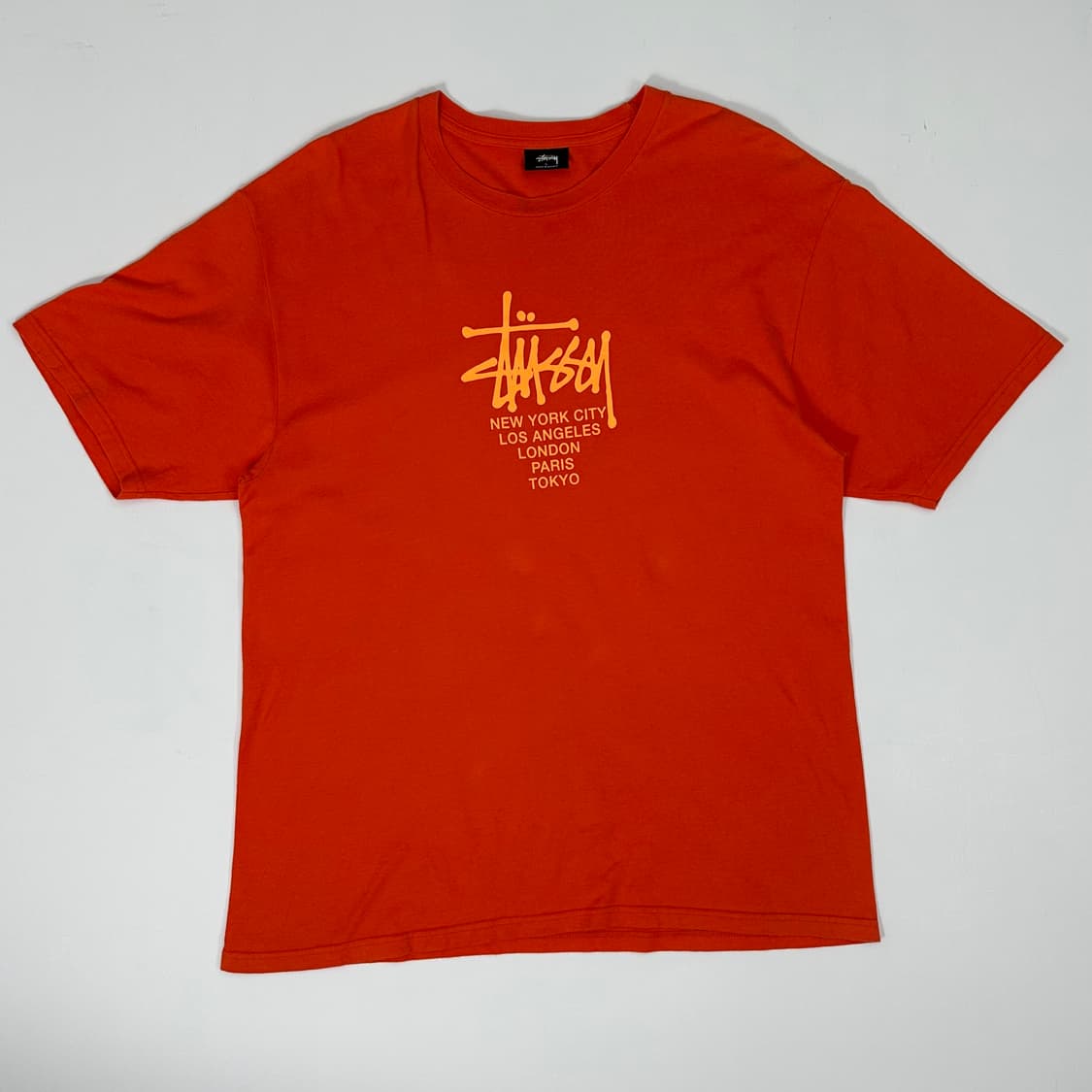 Stussy orange t-shirt 상품이미지5