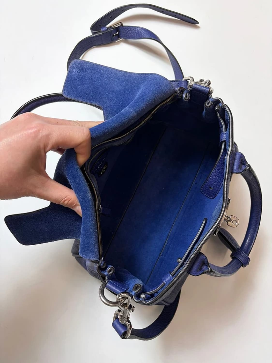 멀버리 베이스워터 블루 토트백 Q1463 상품이미지6