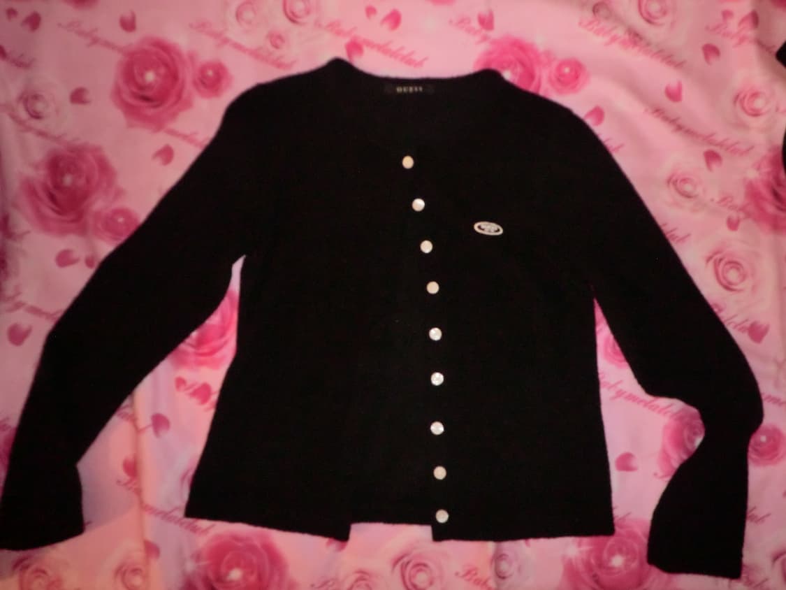 게스 GUESS 긴팔 가디건 블랙 상품이미지3