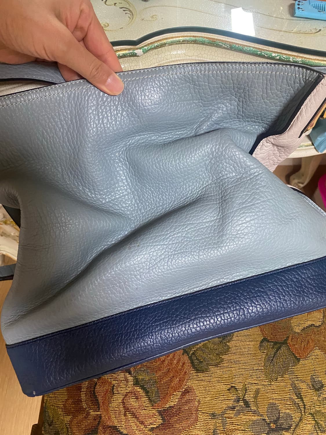 러브캣 중대형 숄더백 소가죽 상품이미지5