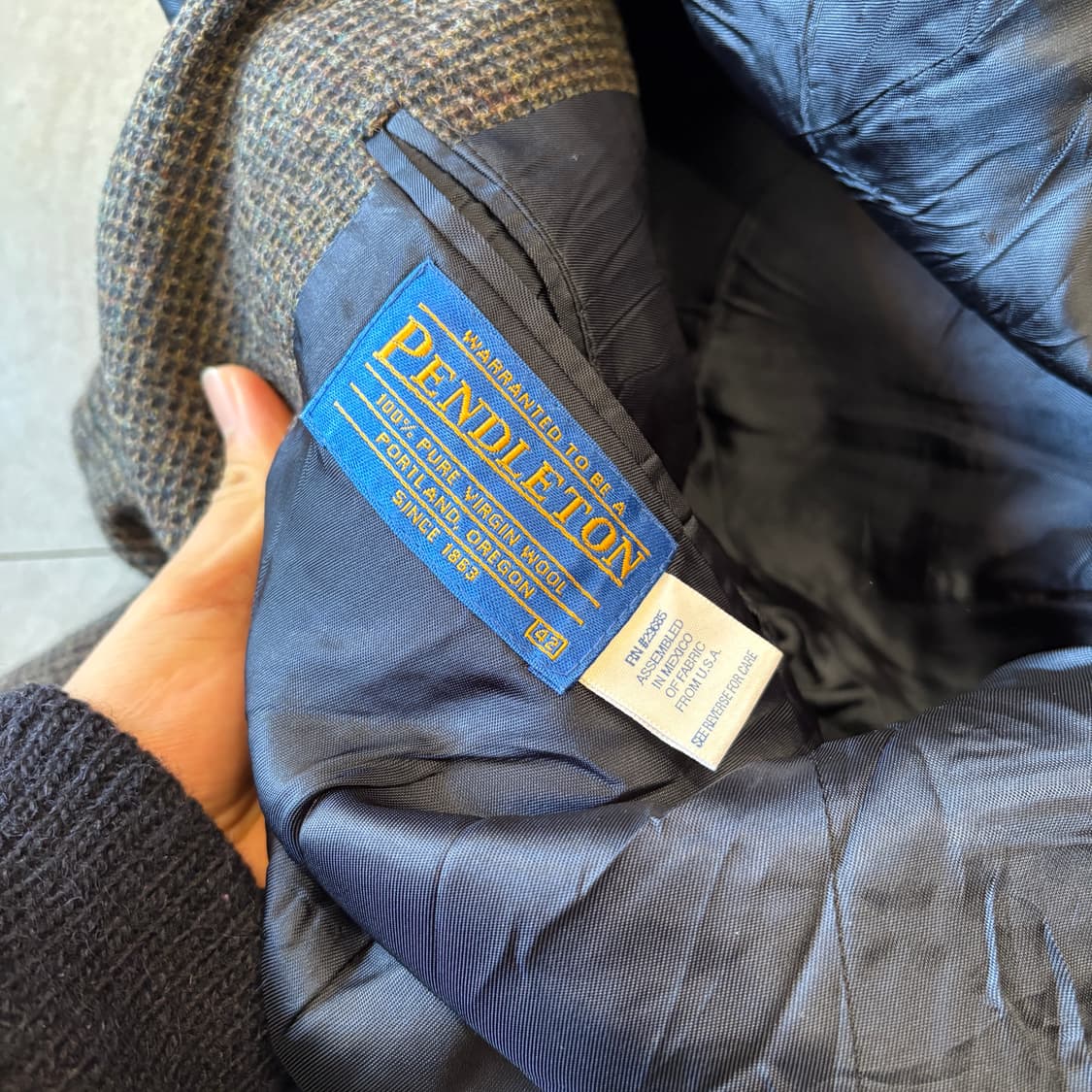 90년대 미국 생산 펜들턴 울 블레이저 자켓  상품이미지7