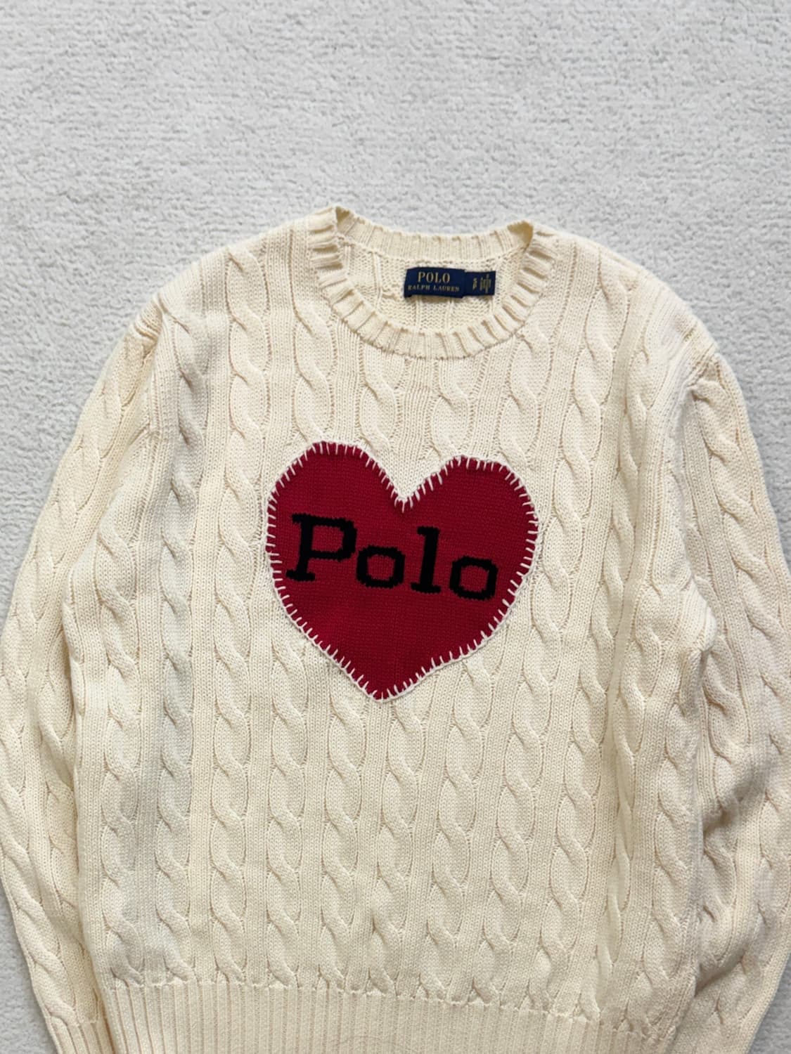 폴로 하트 니트 상품이미지1